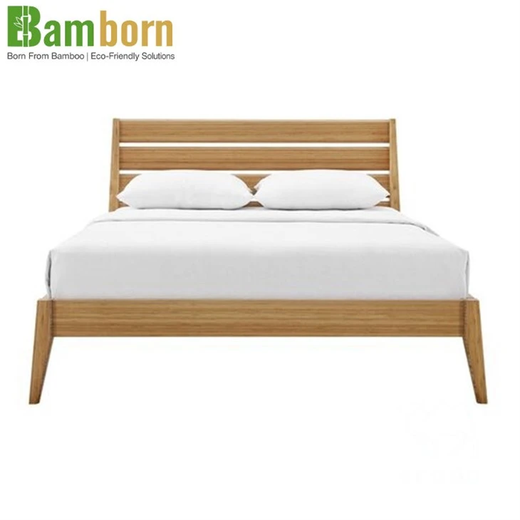 Bamboe bed met hoofdeinde