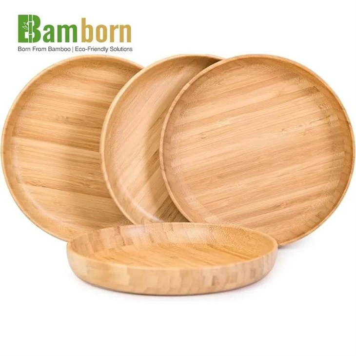 Biologische bamboe eetborden